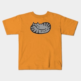 JUST PURR, Tabby Cat Kids T-Shirt